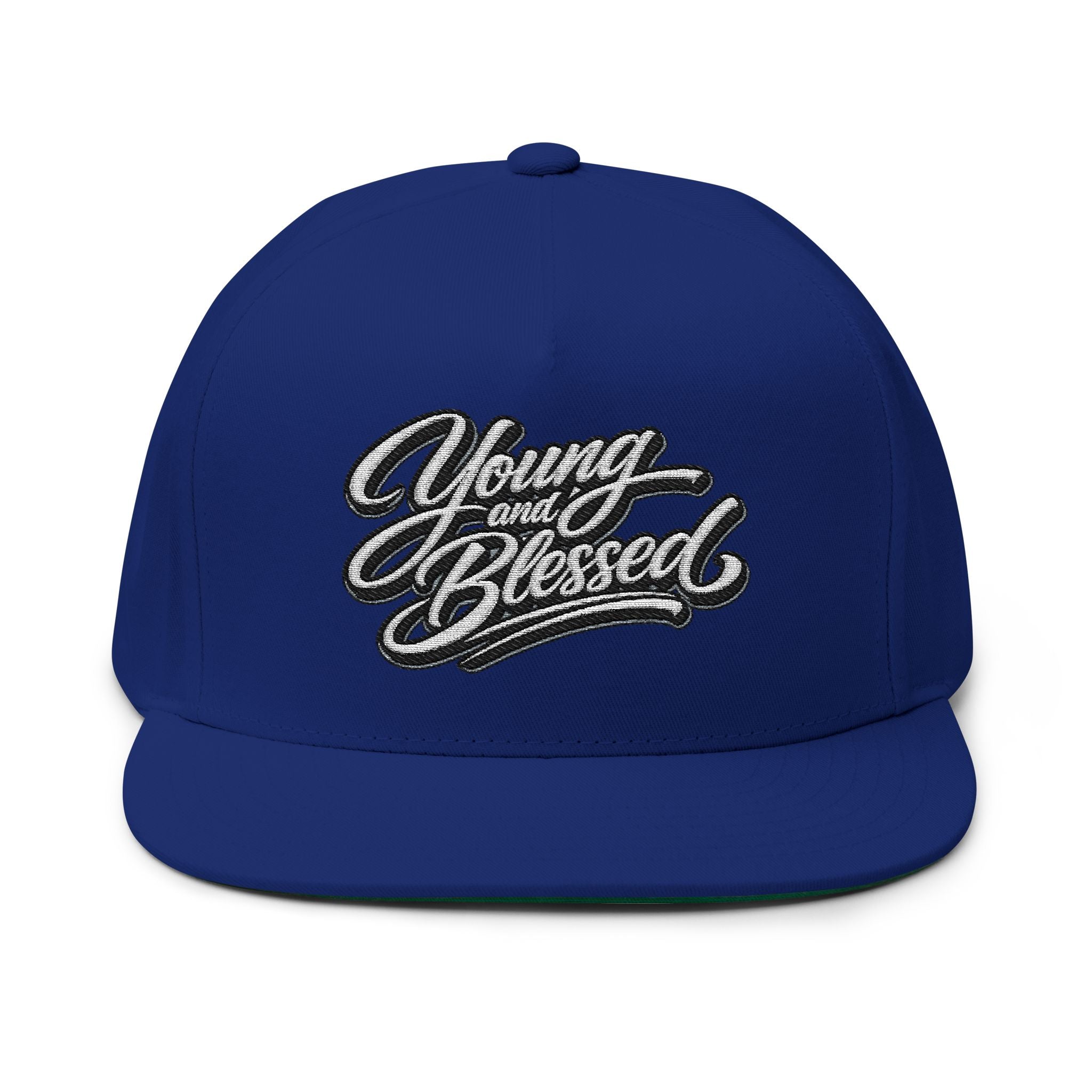 Young and Blessed Flat Bill Cap (Embroidery)