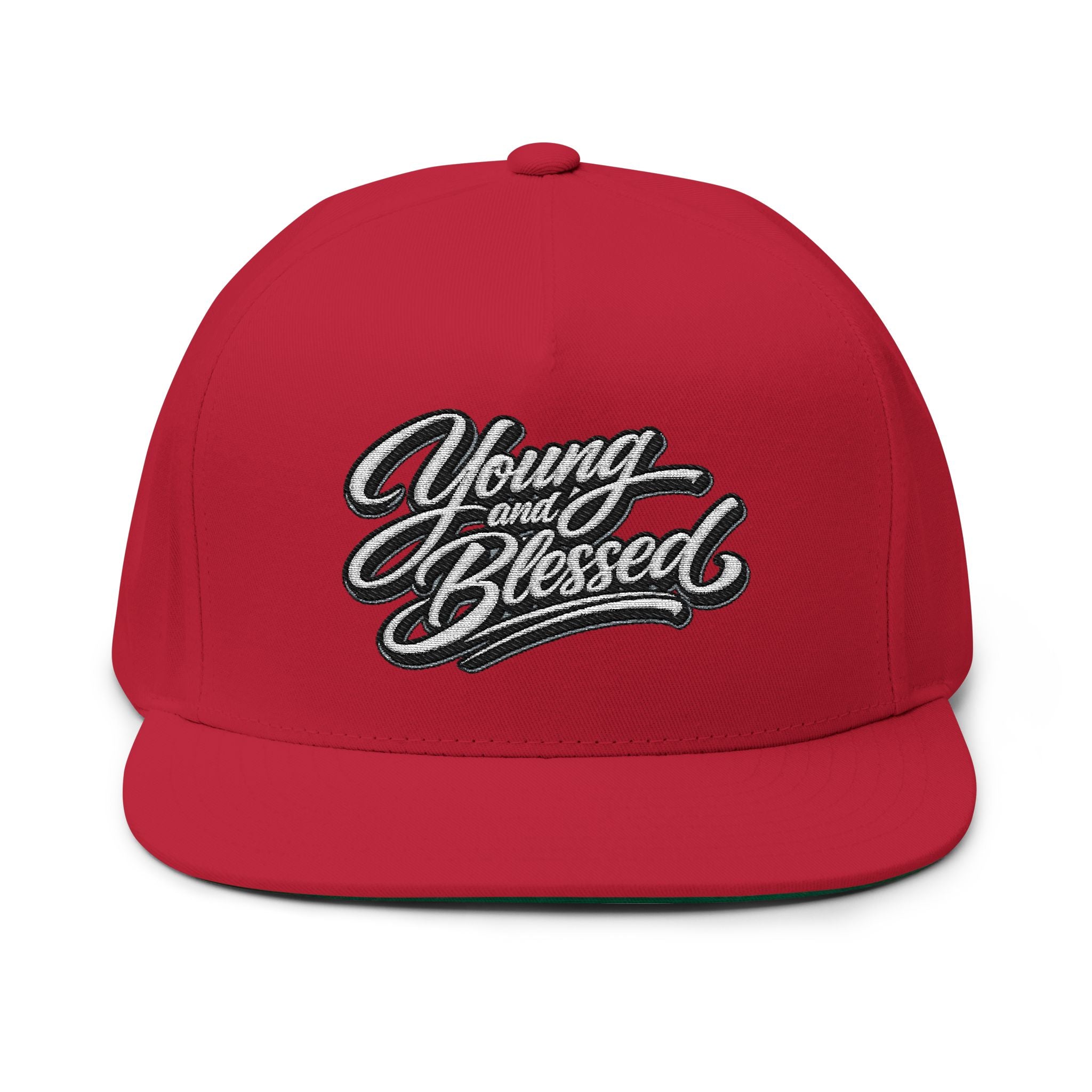 Young and Blessed Flat Bill Cap (Embroidery)