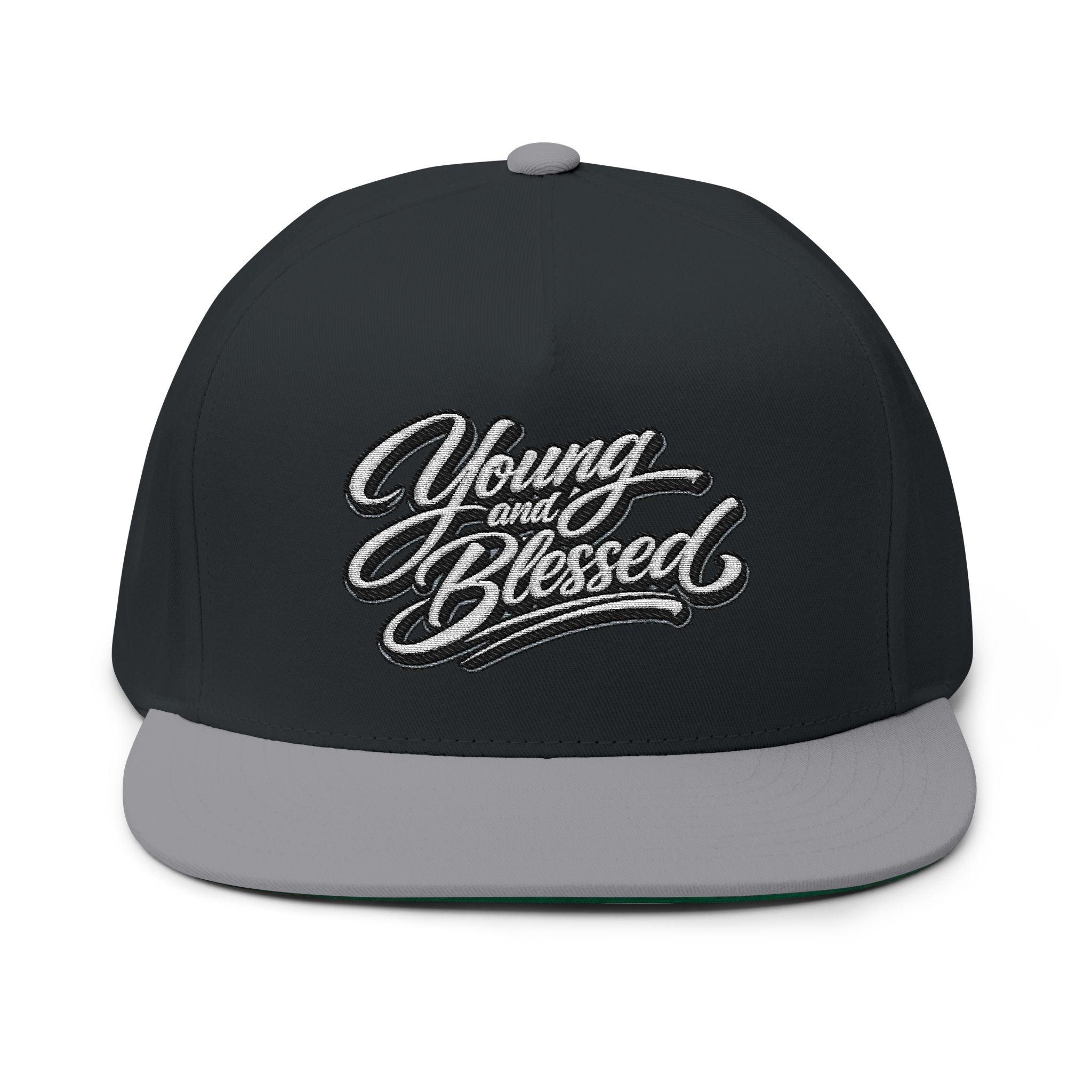 Young and Blessed Flat Bill Cap (Embroidery)