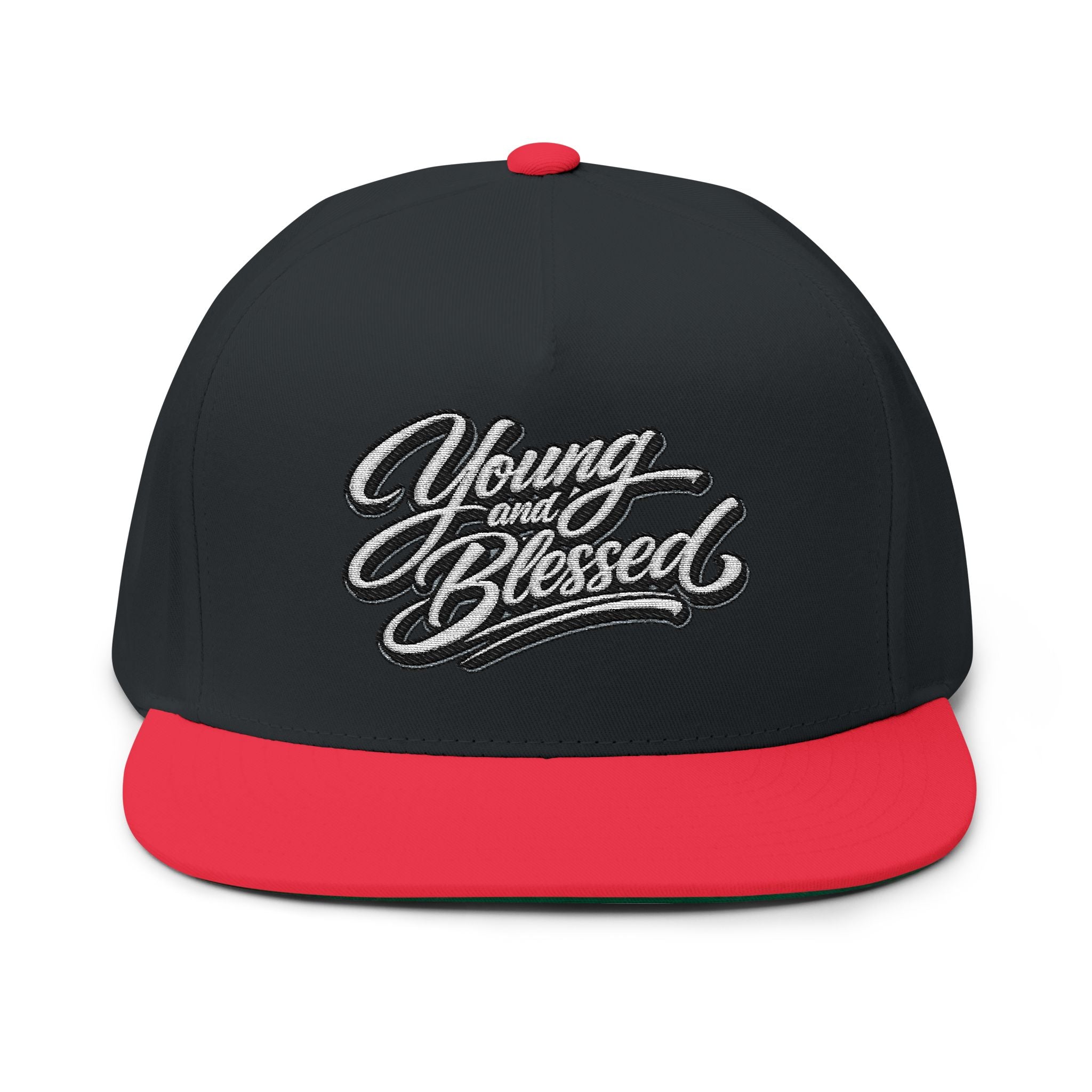 Young and Blessed Flat Bill Cap (Embroidery)