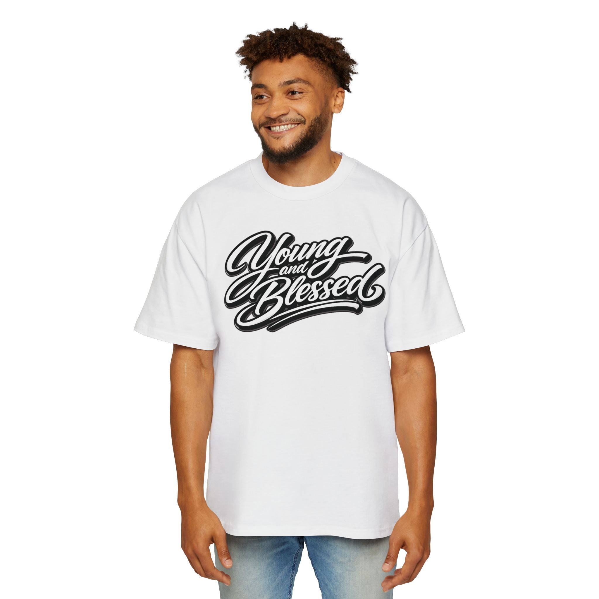 Young and Blessed Heavy Oversized Tee