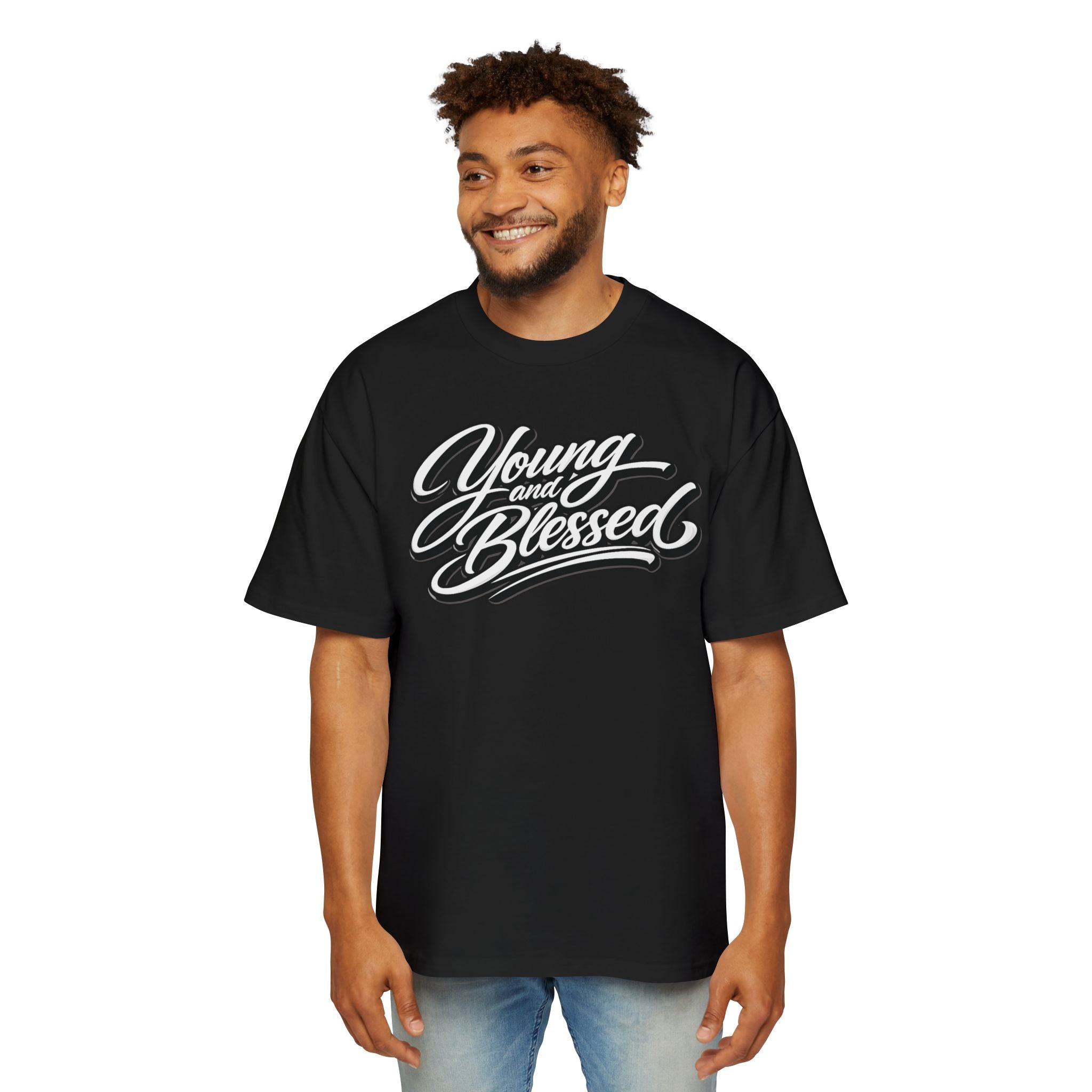 Young and Blessed Heavy Oversized Tee