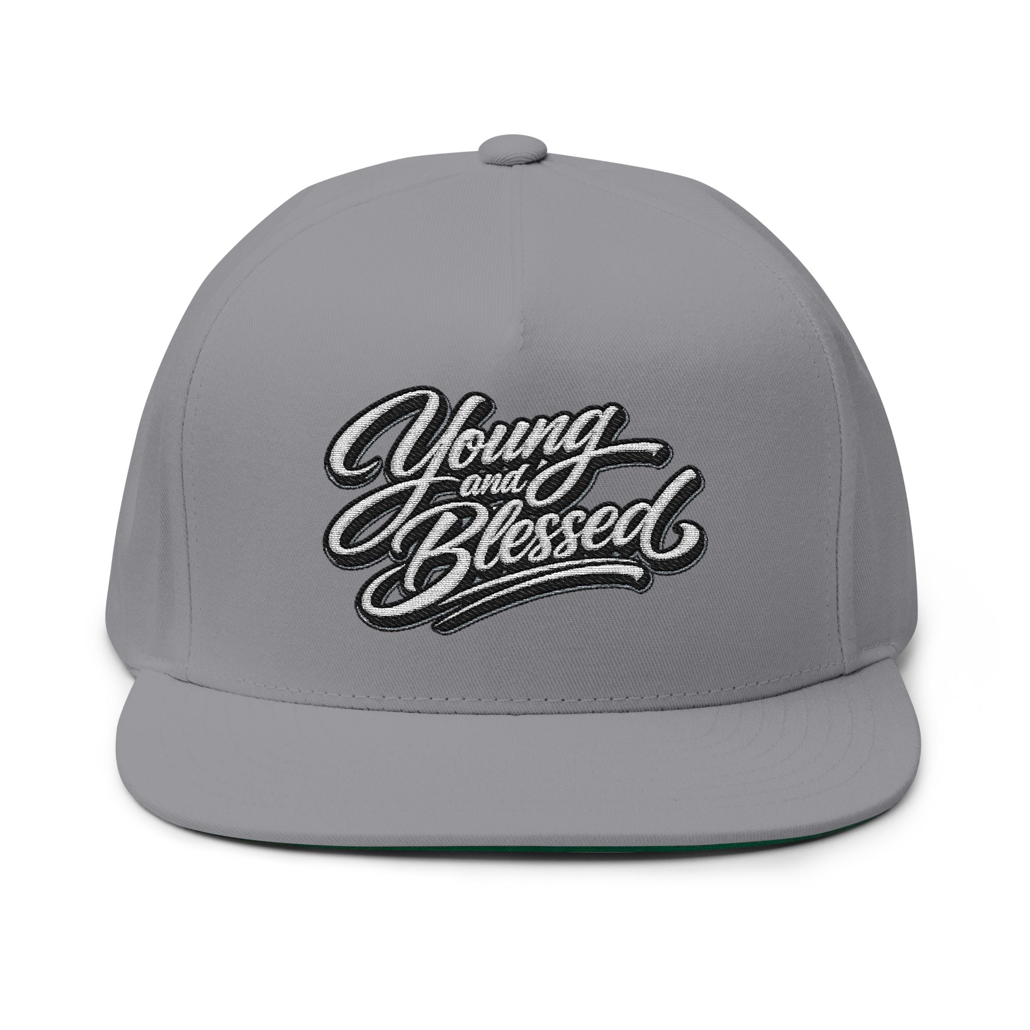 Young and Blessed Flat Bill Cap (Embroidery)
