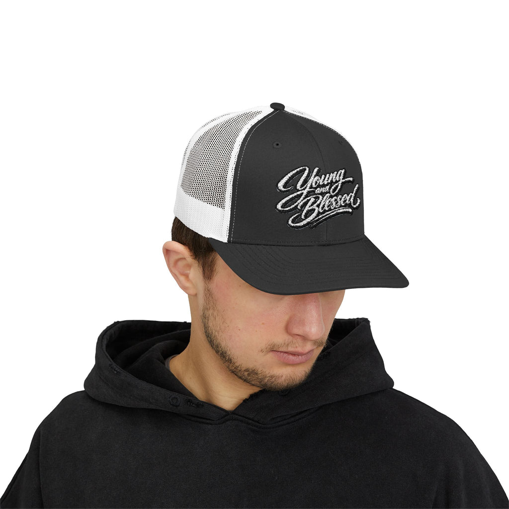 Young and Blessed Snapback Trucker Cap
